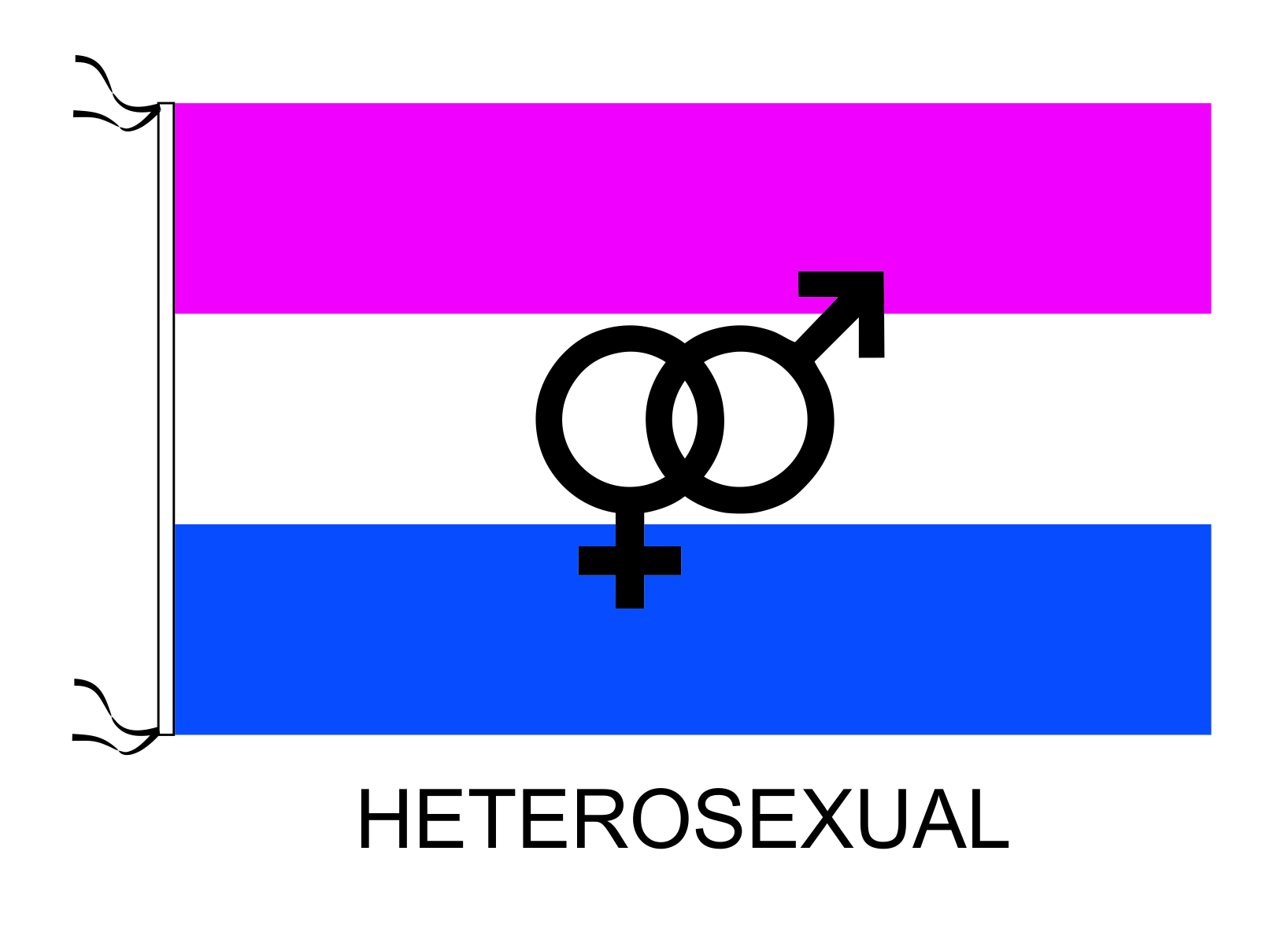 Heterosexual medida 45 x 30 cm art:10341