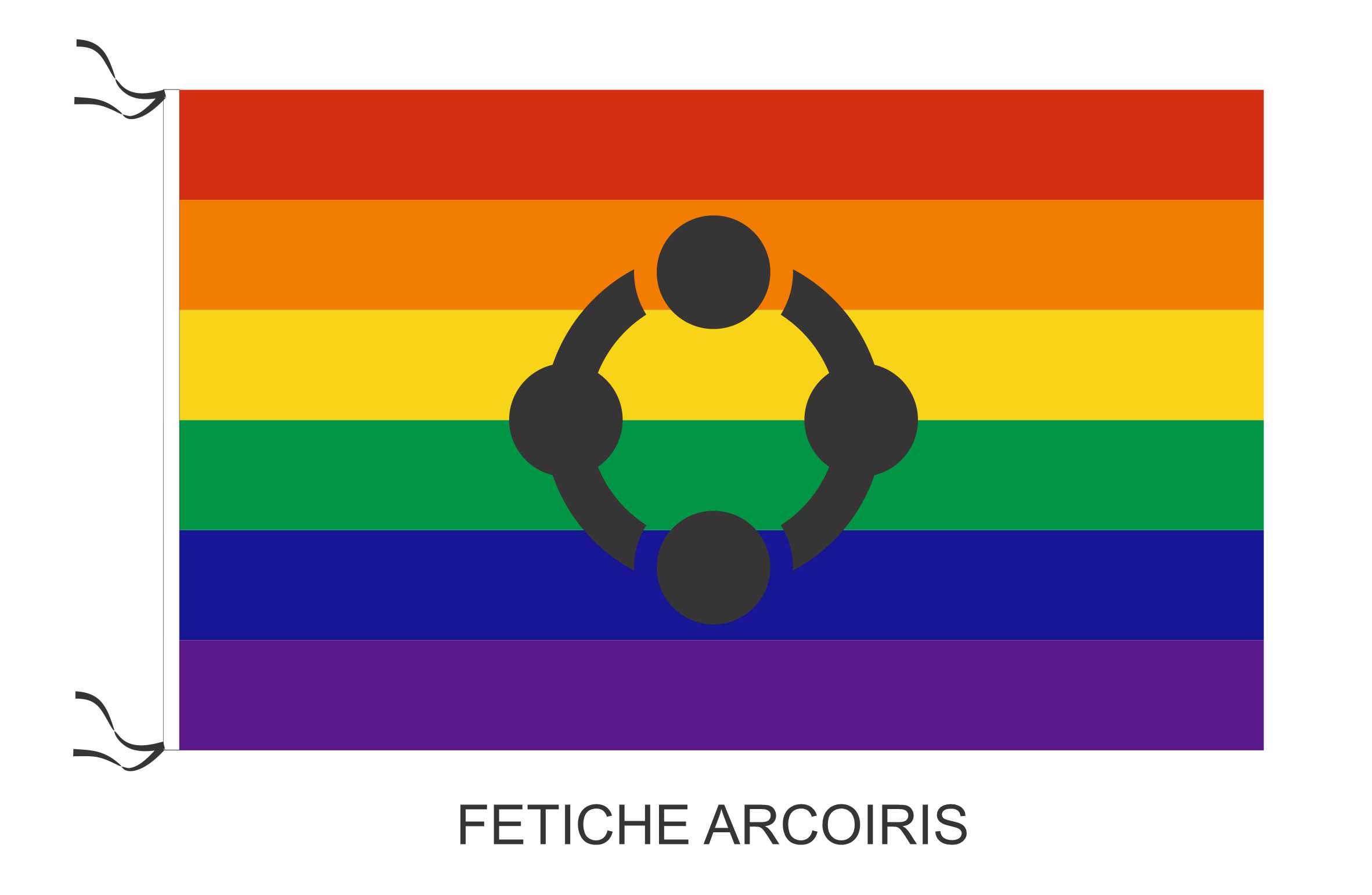 Fetiche Arcoiris medida 45 x 30 cm art:10354