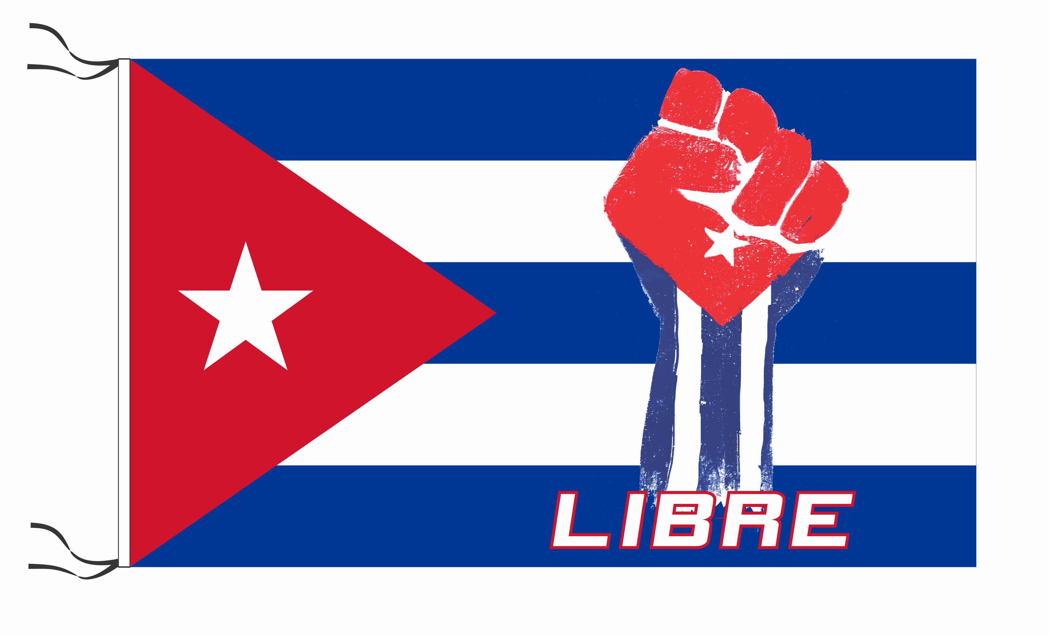 AZ FLAG Bandiera Cuba Con Fidel Castro 150x90 cm - Bandiera Cubana 90 x 150 cm Foro per Asta