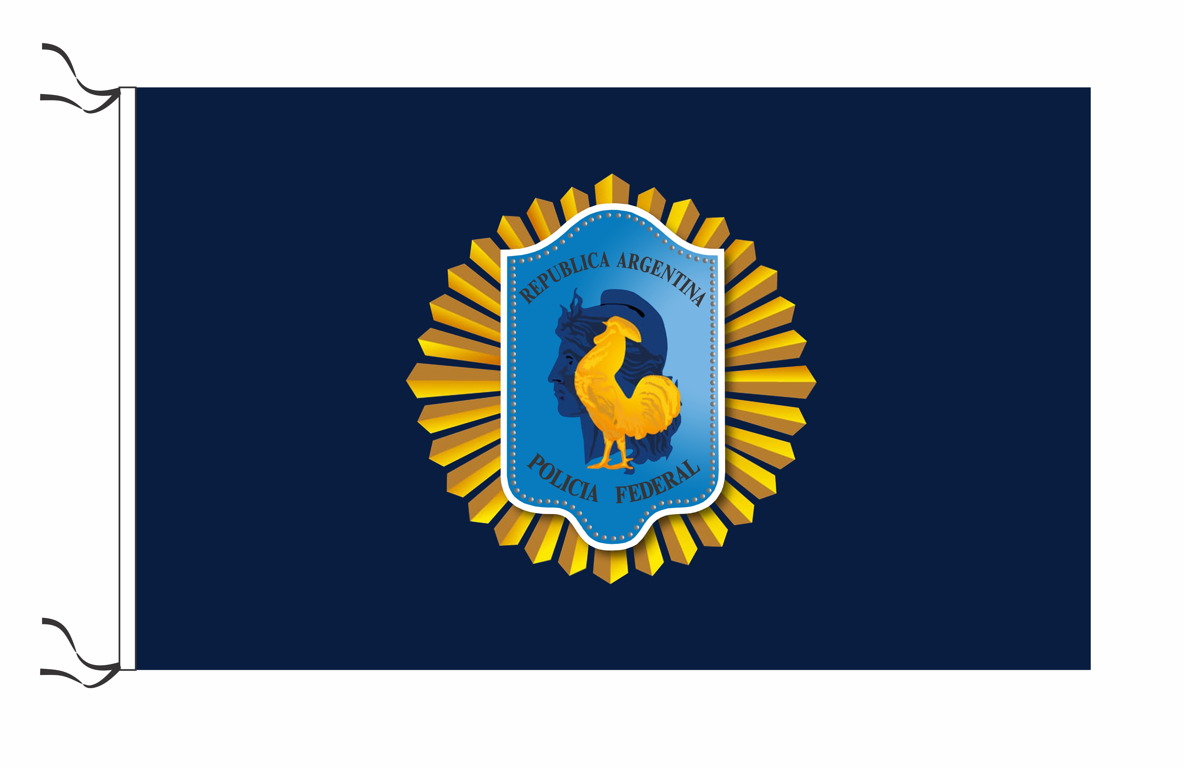 Policía Federal medida 70 x 120 cm  Art:30921