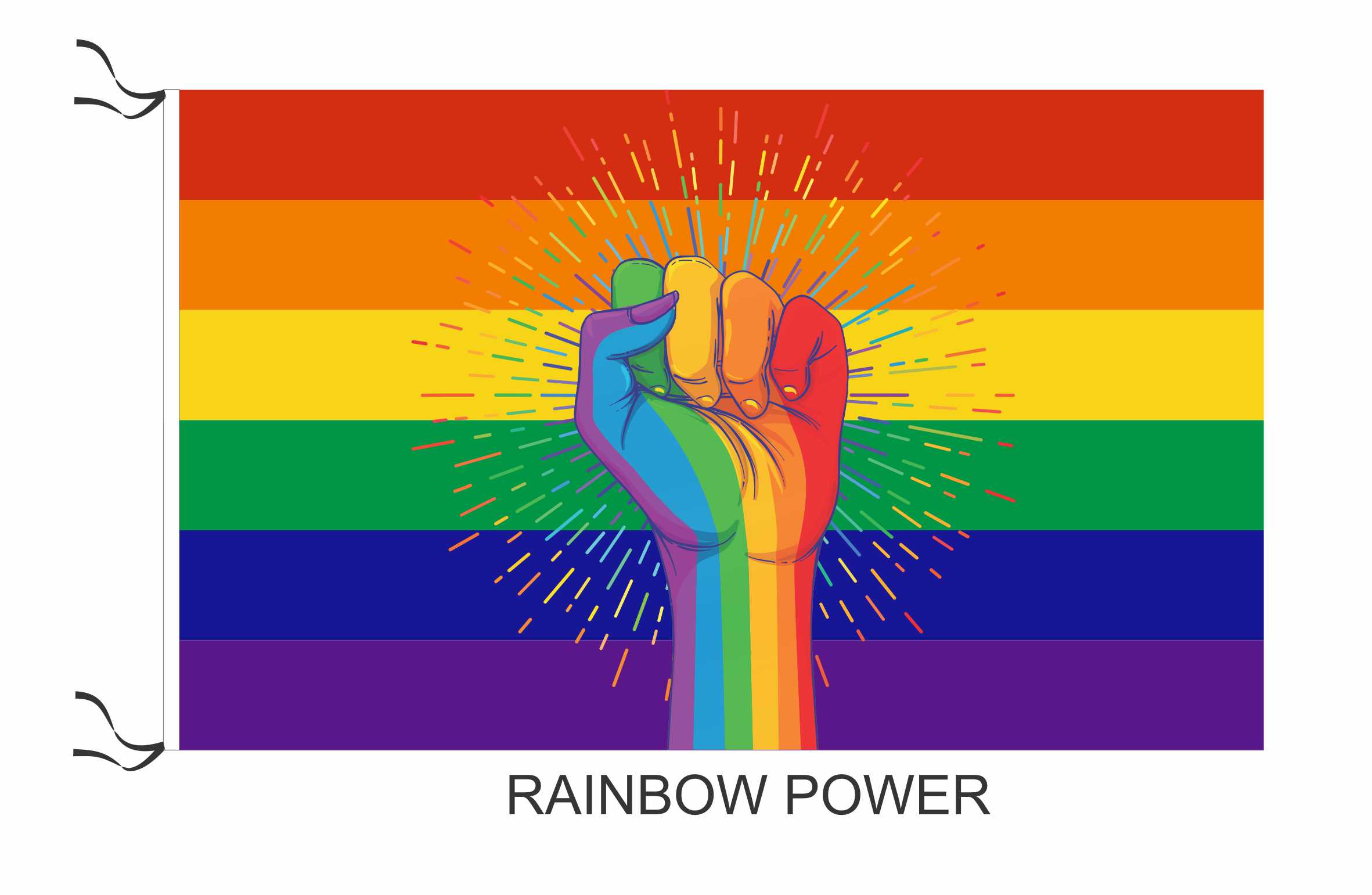 Rainbow Power medida 45 x 30 cm art:10352
